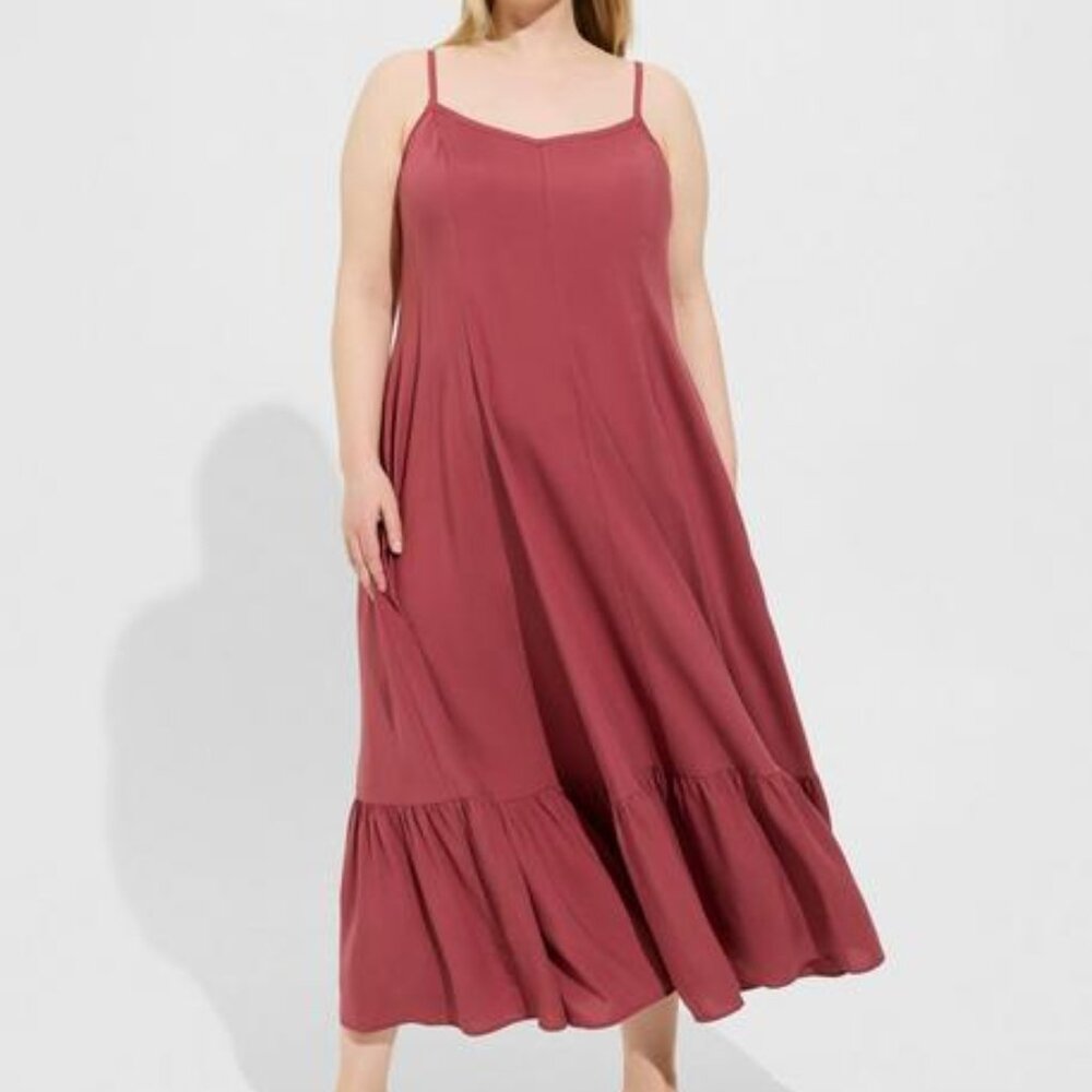 Torrid - Maxi Challis Trapeze Tiered Dress
